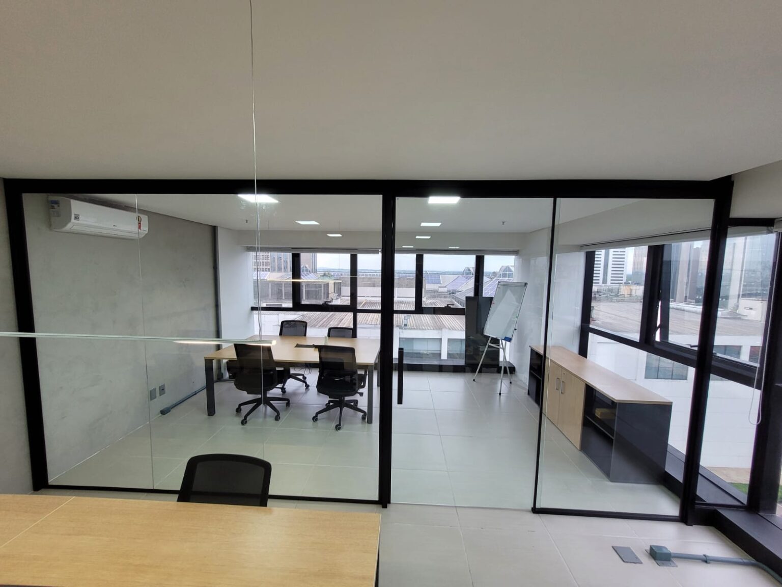 Divisória em Vidro temperado